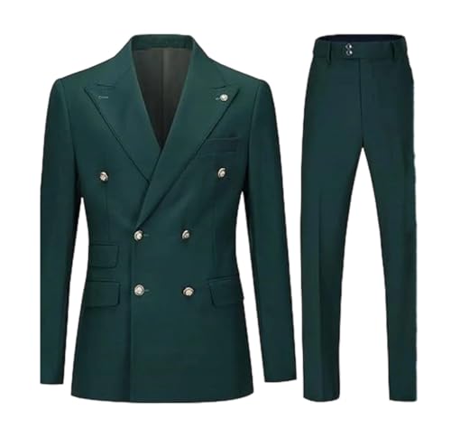 Men's Slim Fit Single Button Tailcoat | 2-Piece Spring Formal Suit | Dinner Party Dance