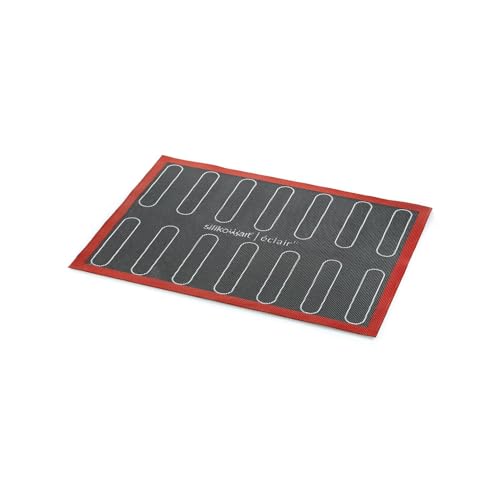 silikomart | Mikroperforierte Silikon-Luftmatte ECLAIR & CHOUX, 400x300 mm, Ideal für gleichmäßiges Kuchenbacken… – Ansicht 3