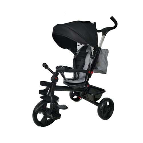 Replay Kids Triciclo Infantil Bebê Waygo, com Pedal, Puxador 2 em 1 Frente ou Costas, Cinto 3 pontos