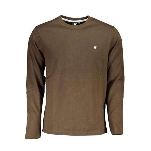 T-shirt manches longues U.S. Grand Polo col rond en pur coton pour homme