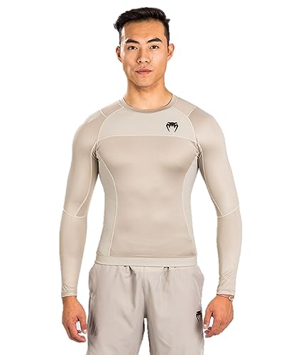 Venum Men's G-fit Air Rashguard Longsleeve-Sand3