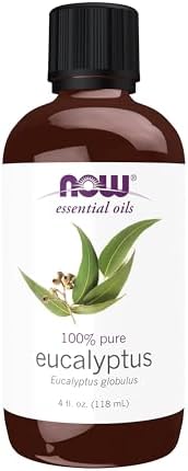 NOW Essential Oils, Eucalyptus Oil, Clarifying Aromatherapy Scent, Steam Distilled, 100% Pure, Vegan, 4 Fl Oz (1 Count)