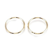 Craftdady Lot De 100 Anneaux De Jonction Ronds En Laiton Plaqué Or 18 Carats 20 Mm Pour La Fabrication De Bijoux