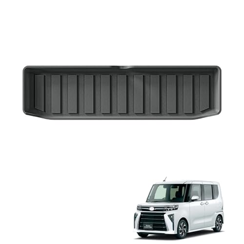 For 新型タントカスタム LA650S LA660S LA650系 車用フロアマットトランクマットTPE素材パーツ3D構造、抗菌・防臭防水滑り止め防塵洗える取り付け簡単タントアクセサリー (トランクマット)