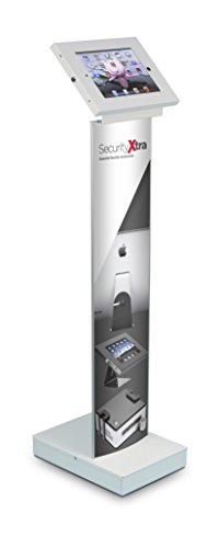 Kiosque antivol iPad SecurityXtra blanc pour éviter le vol de tablette