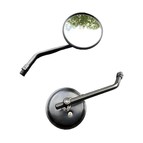 Rétroviseurs ronds universels moto rétro avec vis 10mm pour custom