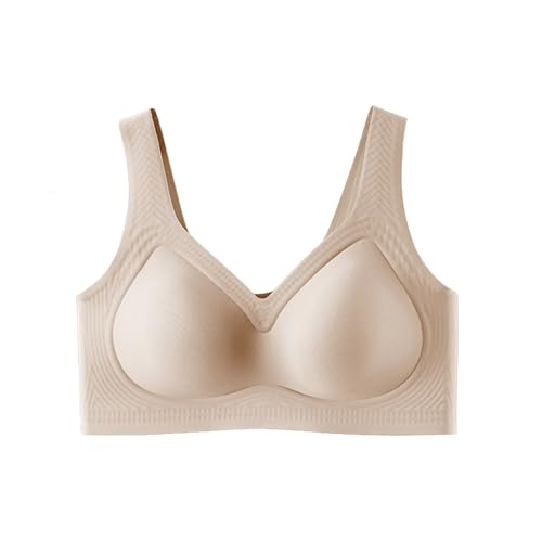 Jelly Bra, Lifting Wire-Free Jelly Bra, Plus Size Cooling Full Coverage Minimizer Bra for WomenSteppers