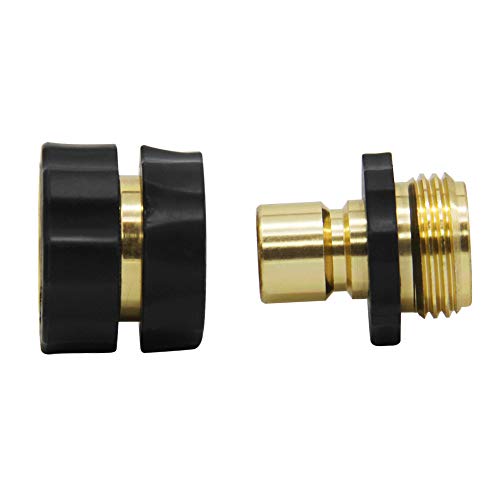 Twinkle Star 3/4 Inch Garden Hose Fitting Quick Connector Male And Female Set, 2 Set #TOP2