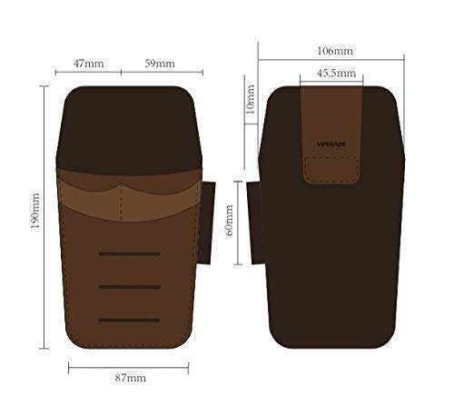 Viperade Pj13 Multitool Sheath Knife Flashlight Sheath + Pj14 Leather Tool Pouch Tape Measure Holder Pliers Pouch #TOP2