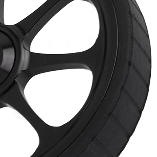 Vbestlife Folding Bike Easy Wheel, 82mm Dia Aluminum Alloy Widened Bearing Easywheel Fits for Brompton 3sixty Folding Bike(Black) - Image 2