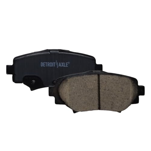 Image of Detroit Axle - Rear Brake Pads for 2014 2015 2016 2017 2018 Mazda 3 Sport | Ceramic Brake Pads w /Hardware Replacement