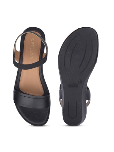 Image of Liberty LDF-22 Women Casual Sandal With PU Upper | PU Sole Sandal For Women | Stylish Wedge Heel Elastic Sandal For Women | Trendy Design Women Sandal