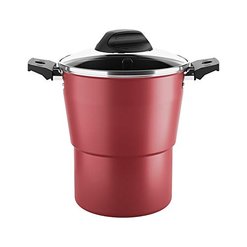 Cuscuzeira Ø16cm 2 Litros Especiarias Brinox Ø16 X 2l - Cereja Brinox Brinox Especiarias Vermelho Ce