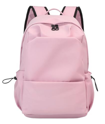 FSRONGXI Pink Girls School Bag Lightweight School Bags for Teen Girls, Lightweight Water-Resistant Back Packs Women Casual Daypack Fits 15.6" Laptop with Card Holder (Pink) - Image 2