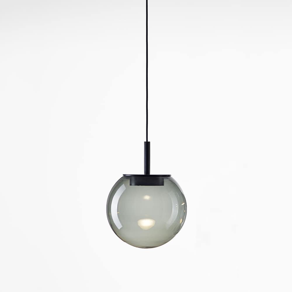 Lampe à suspension en boule de verre pour ambiance de chevet et repas de salle à manger