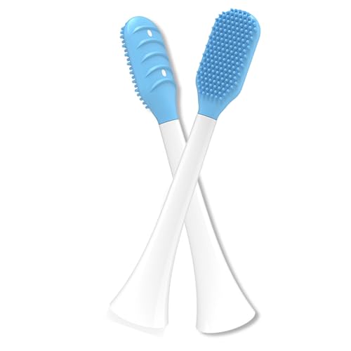 Pulisci Lingua 2 Pezzi,Dancepandas Spazzolino per le Lingue Philips, Pulisce il Rivestimento Della Lingua,Aiuta a Rimuovere L'alito Cattivo,Spazzolini Lingua Orale