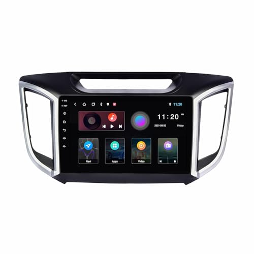 Image of Trony 9 inch Android 14 Car Stereo for Hyundai Creta 2015-2019 | 4GB+64GB | CarPlay & Android Auto | Full HD Touch | WiFi | GPS | Bluetooth | DSP Sound | Reverse Camera | Frame | 1 Year Warranty