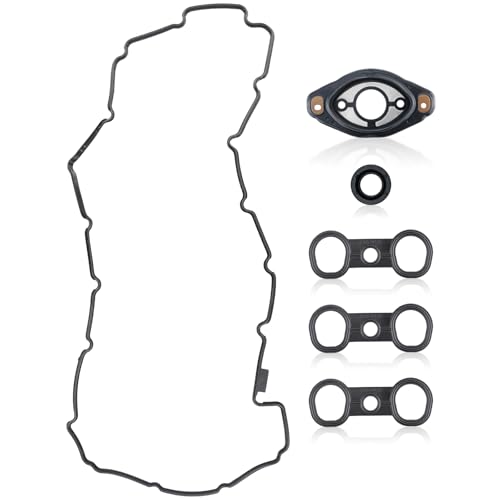 CARBBIA 11127552280 Engine Valve Cover Gasket Set 2007-2013 Compatible with 328i Compatible with 528i Compatible with X3 Compatible with X5 Compatible with Z4 2.0/3.0L 11127559699