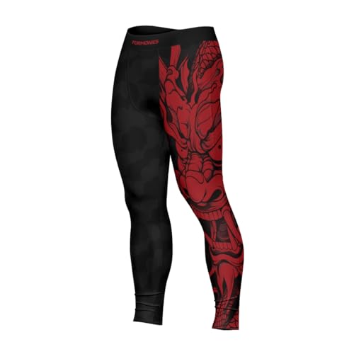 FORMONIES Samurai Men’s MMA Spats – Compression Grappling Pants for BJJ No-Gi Jiu Jitsu & Combat Training2