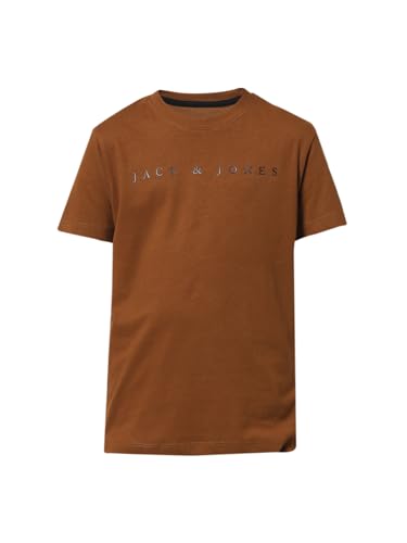 Image of JACK & JONES Boys Cotton Solid Regular Fit T-Shirt