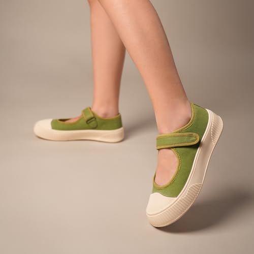 Image of Theater Women Jiro Mary Jane Flats | Lightweight Slip-On Shoes with Soft Cushion & Grip Sole | Stylish, Durable & Comfortable Footwear for Travel, Office & Casual Wear