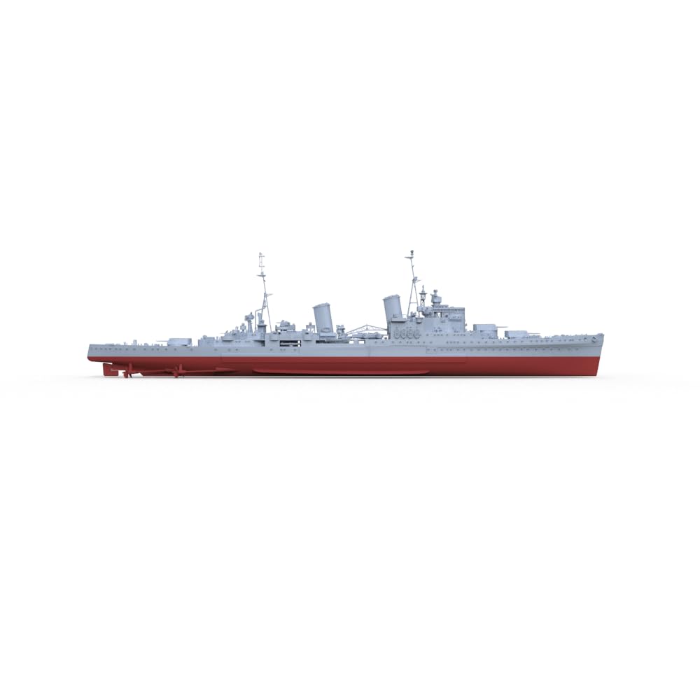 MRY-SFW SSC300603S-A 1/300 zestaw do budowy modelu wojskowego HMS Liverpool, lekki krążownik klasy Gloucester, pełny kadłub