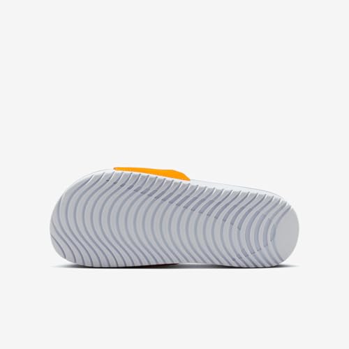 Nike Kawa Big Kids' Slides (Orange Peel/White/University Blue)3