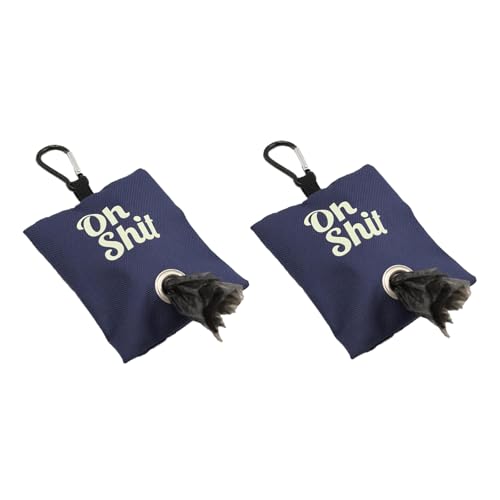 WUMUZAI 2 Pack Dog Poop Bag Dispenser with Clip, Doggie Poop Bag Holders for Leashes Dog Waste Bag Dispenser