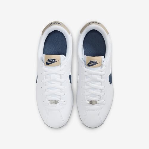 Nike Cortez Big Kids' Shoes (DM0950-114, White/Desert Khaki/Thunder Blue)4