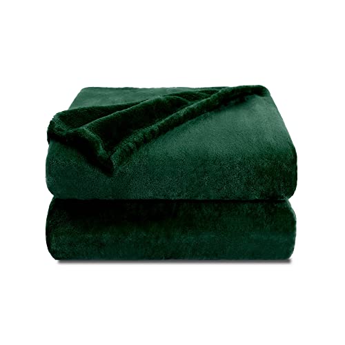 Image of NANPIPER Fleece Blankets, Super Soft Flannel Fuzzy Blanket for Couch, Luxury Cozy Lightweight Microfiber Dog Blanket-Throw Size,Olive Green