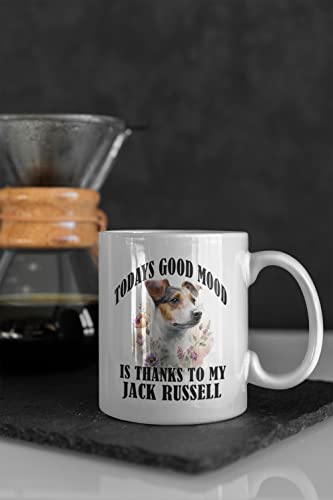 Jack Russell Dog Mug - 11oz Ceramic Mug with Watercolor Dog Art and Quote - Perfect for Jack Russell Lovers - Image 4