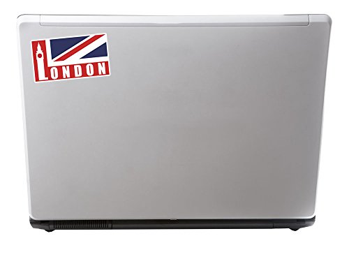 2 x 10cm/100mm London REGNO UNITO Adesivi vinilici...