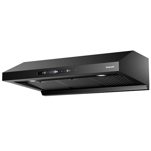 Comparison: Best Stove Under 700 10 GASLAND Master 36 Inch Under Cabinet Range Hood, Matte Black, 700 CFM for Heavy-Duty Cooking Kitchen Exhaust Fan, 3-speed Powerful Stove Vent Hood 67dB, Three Filters Vent Hood with 5000K LED light