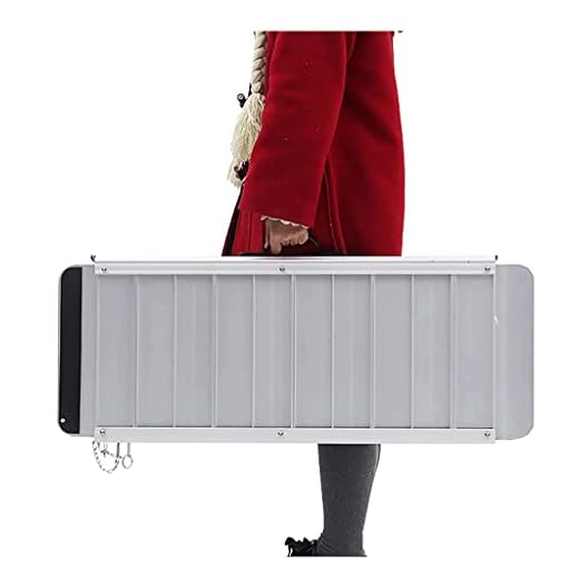 Foldable Wheelchair Ramp - Lightweight Aluminum Threshold Ramp for Easy Entry, Portable Solution for Scooters and Mobility Devices