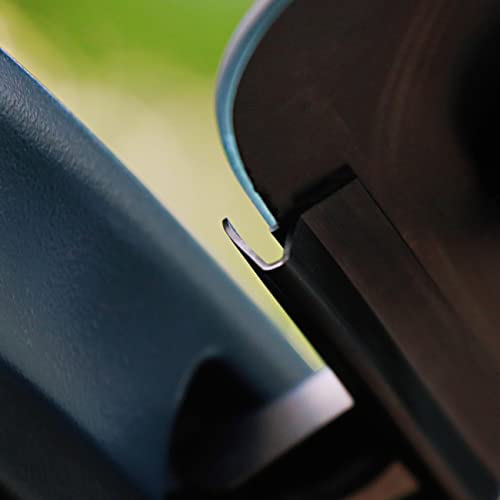 Jvma Rear Window Glass Rain Gutter Deflector, For Jeep Wrangler Jl Jlu Jk Jku 2008-2022 Accessories (3.9Ft) #TOP3