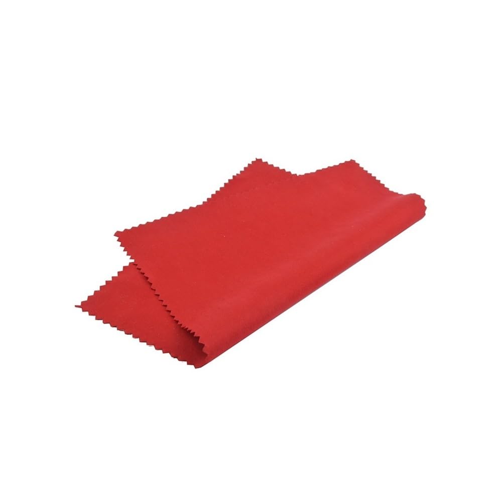 100 panni in microfibra per occhiali, 15 x 18 cm di spessore, panno per la pulizia degli occhiali, bianco, nero, blu, verde, rosso, arancione, rosa (bianco)