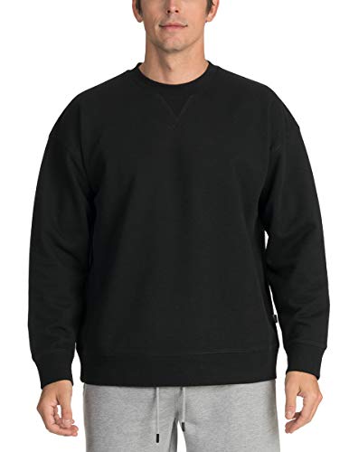 Pro Club Men's Heavyweight French Terry Crewneck Sweatshirt, Black, 2X-Large