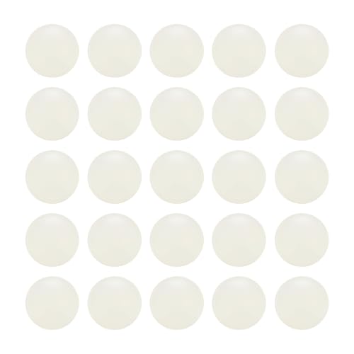 uxcell 25Pcs Nylon Bearing Balls 1/2" 12.7mm Polishing Solid Ball, G2 Precision, White