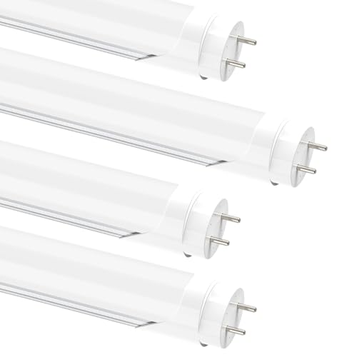JESLED Fluorescent Light Bulbs 48 Inch, T8 LED Bulbs 4 Foot Type A+B, 24W 3200LM 5000K Frosted...