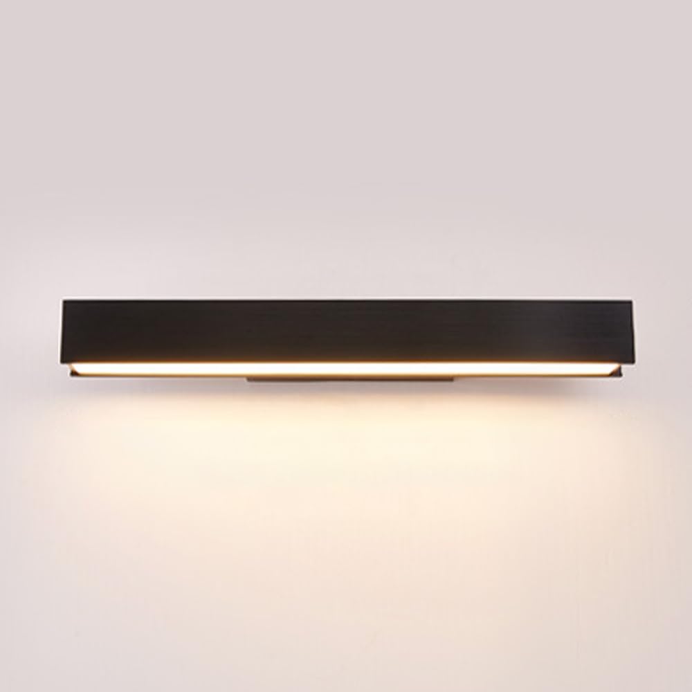 JYBNBBE Modern Wall Sconce Lights for Indoor Rectangular LED Acrylic Wall Light for Vanity Bar Light Bedroom Living Room Bathroom Home Fixtures, 40cm, Dark