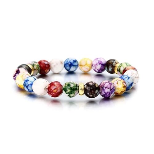 Colorful Beaded Bracelet with Seven Shades – Vibrant Fashion Jewelry for Women, Fashionable and Stylish Accessory