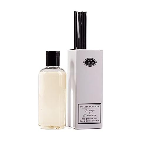 Mystix London | Orange & Cinnamon - Fragrance Oil Reed Diffuser Refill - 250ml Cover