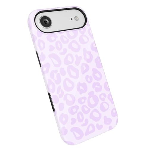 LoeoeL for iPhone 17 Air Case Cheetah Print, Leopard Pattern Phone Case for Women Girls, Girly Cute Thin Slim Hard Shell Plastic Phone Cover, Luxury Aesthetic Trendy Retro Animal Design, Purple Lilac
