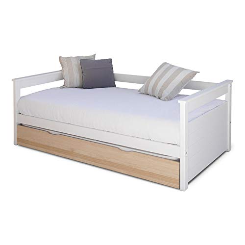 Cama nido de madera natural maciza