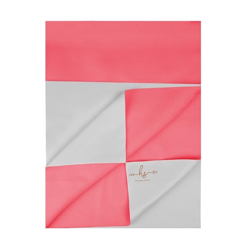 HS DESIGNING DREAMS Baby Dry Sheet Mattress Protector (Medium, Salmon Rose/Peach, 1)