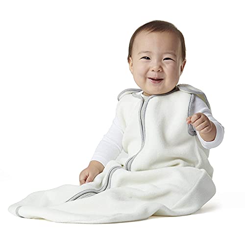Babyschlafsack Rund | Leichter Schlafsack | Ganzjahres Schlafsack Baby | Kinderschlafsack waschbar (Weiß, 72CM(6—18 Monate) Cover