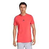 adidas Men's Designed for Training Workout T-Shirt, Pure Ruby
