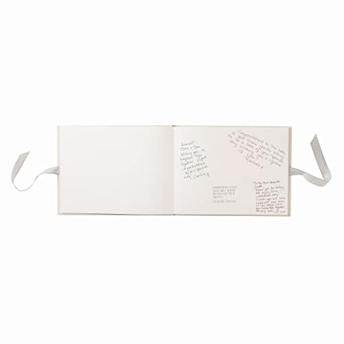 Busy B Wedding Guest Book, Cream, with 64 pages, space for friends and family to write messages on your special day - Image 2
