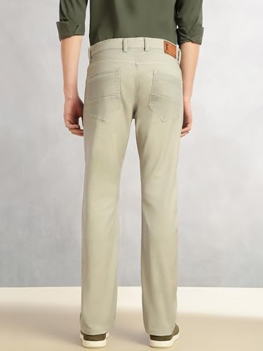 Image of Thomas Scott Men's Cricket Club Collection Mid-Rise Straight Fit Stretchable Jeans | 5-Pocket | No-Fade Denim