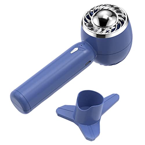 ETAINGYEUN Ventilador portátil USB Refresión recargable Silent 2000má Mayora Ventilador de verano para viajes al aire libre (Azul)